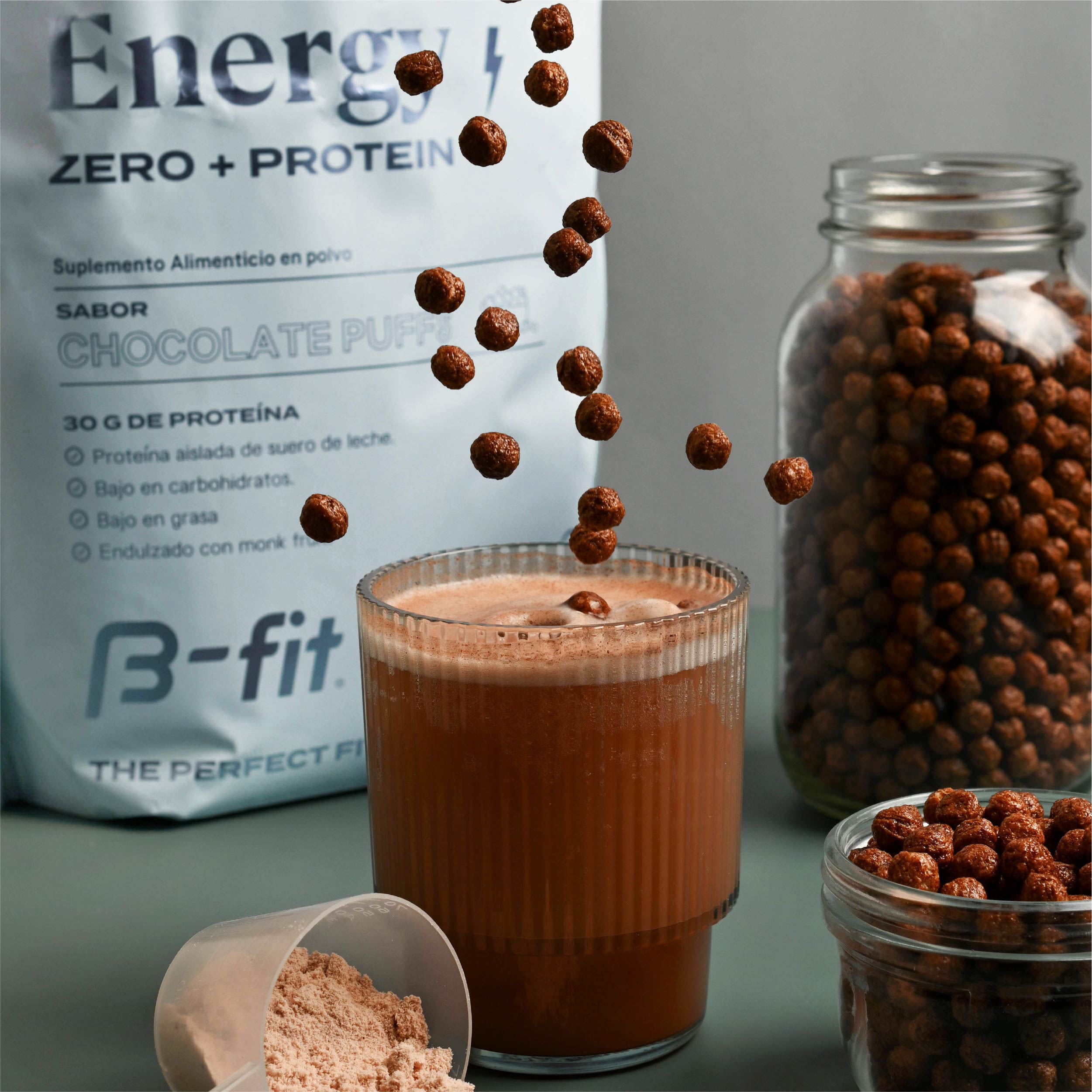 Zero+ Isolated Protein Chocolate Puffs Flavor